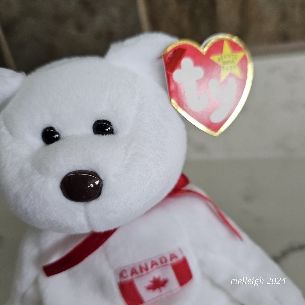 Maple The Bear TY Beanie Baby - Picture 2 of 5